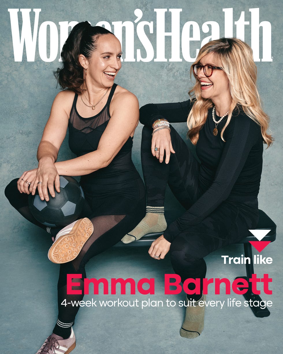 Magazine cover featuring fitness themes and training plans Magazine cover featuring fitness themes and training plans