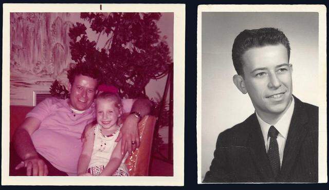Left: Martin Hochheiser pictured decades ago with niece Joyce Stout. Right: A photo of Hochheiser from his youth. 