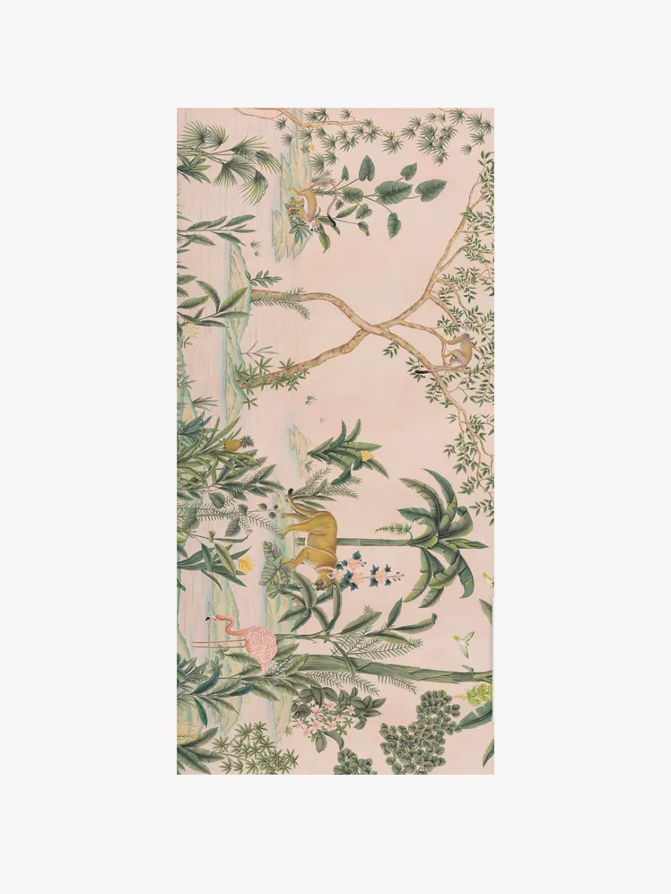 Image may contain: home decor, rug, art, floral design, graphic, pattern and plant.