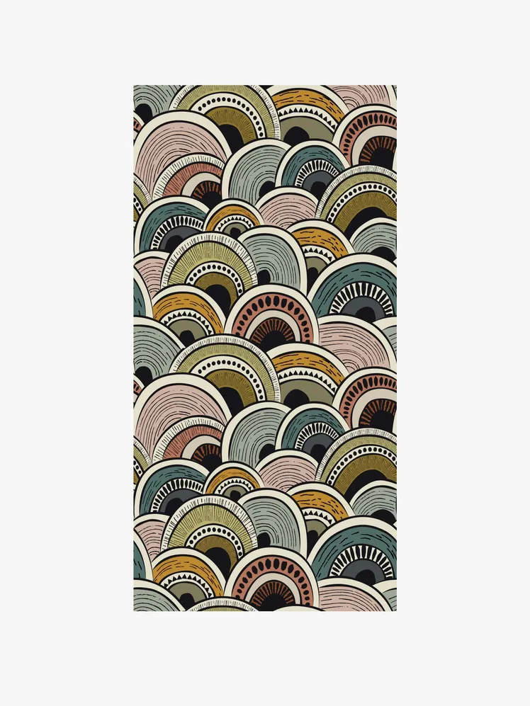 Image may contain: upholstery, rug, architecture and building