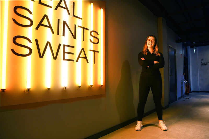 Nicole Glennon before a session at Saint Studio. Photo: Moya Nolan