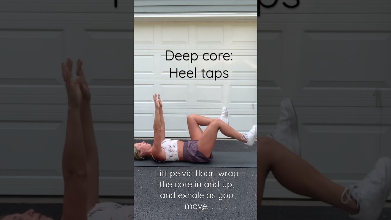 Deep Core: Supine Heel Tap - YouTube