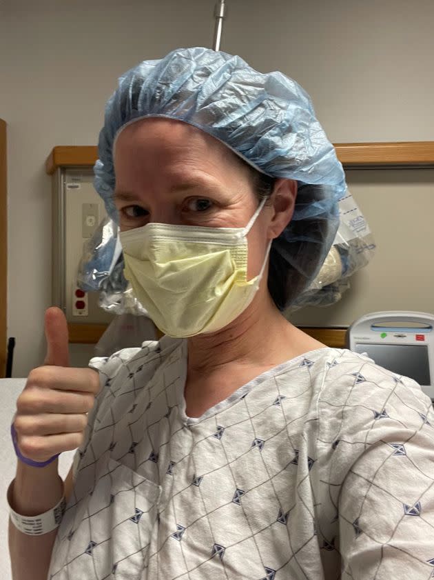 The author was about to undergo breast-conserving surgery at MedStar Georgetown University Hospital in Washington, DC.