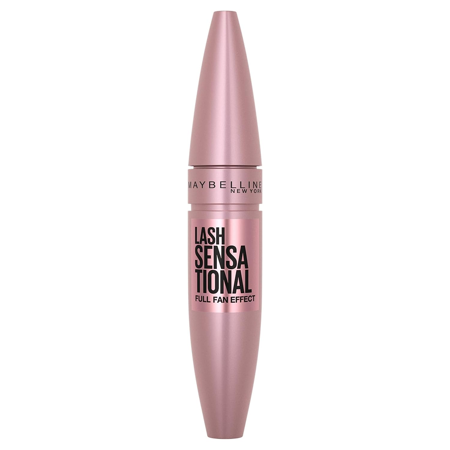 MAYBELLINE, Maybelline Lash Sensational Washable Mascara, Adds Length and Volume for a Full Fan Effect, Blackest Black, 1 Piece